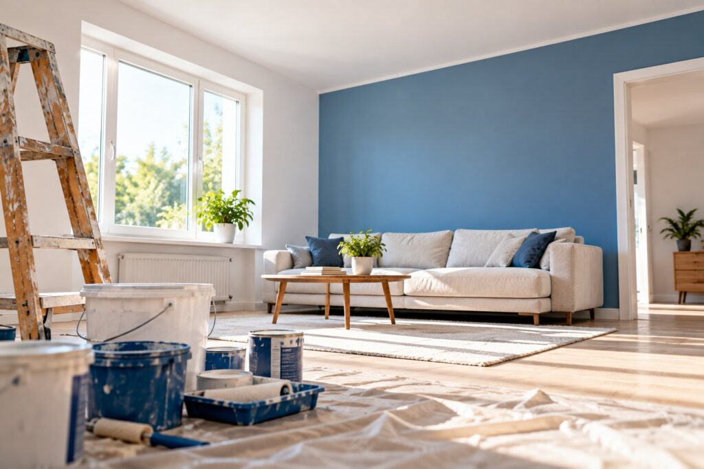 Startseite Frisch gestrichener Wohnraum